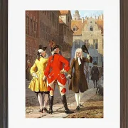 Wilhelm Marstrand – Jacob Thybo und Jean France 1865 | Giclée Kunstdruck gerahmt