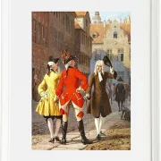 Wilhelm Marstrand – Jacob Thybo und Jean France 1865 | Giclée Kunstdruck gerahmt