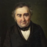 Wilhelm Marstrand | Etatsråd M.L. Nathanson - 1840 | Indrammet kunsttryk | Danmarks Guldalder