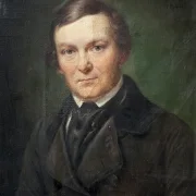 Wilhelm Marstrand | Arkitekten Gottlieb Bindesbøll – 1844 | Indrammet kunsttryk | Danmarks Guldalder