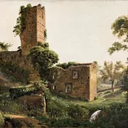 Wilhelm Marstrand | Landschaft mit Ruinen – 1838 | Gerahmter Kunstdruck | Goldenes Zeitalter Dänemark