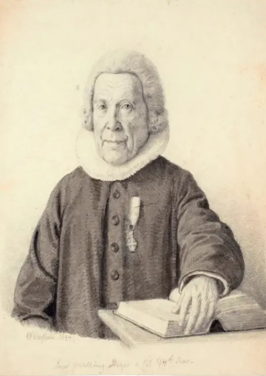 Wilhelm Marstrand | Pastor Seyer Malling Beyer – 1834 | Indrammet kunsttryk | Danmarks Guldalder