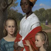 Wilhelm Marstrand | Otto Marstrands to døtre - 1836 | Indrammet kunsttryk | Danmarks Guldalder
