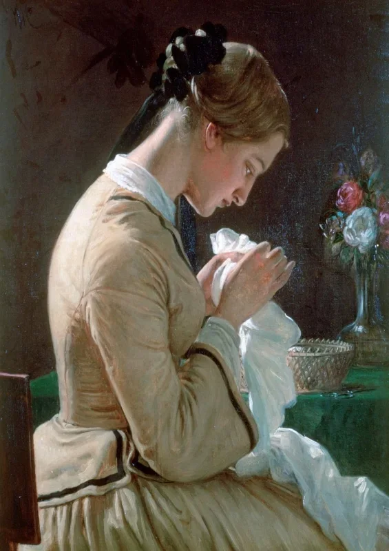 Wilhelm Marstrand | Portræt af Thora Maria Borch – 1830 | Indrammet kunsttryk | Danmarks Guldalder
