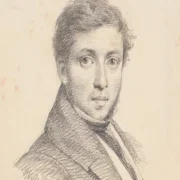 Wilhelm Marstrand | Portræt af C. Købke – 1836 | Indrammet kunsttryk | Danmarks Guldalder