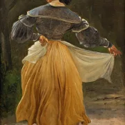 Wilhelm Marstrand | Dansende romersk kvinde – 1838 | Indrammet kunsttryk | Danmarks Guldalder