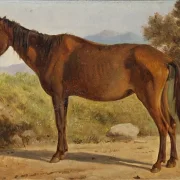 Wilhelm Marstrand | Rosinante - 1847 | Gerahmter Kunstdruck | Goldenes Zeitalter Dänemark