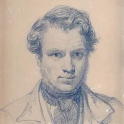 Wilhelm Marstrand | Selvportræt – 1840 | Indrammet kunsttryk | Danmarks Guldalder