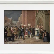 Wilhelm Marstrand – Svend Estridsen und Bischof Vilhelm 1832 | Giclée Kunstdruck gerahmt