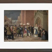 Wilhelm Marstrand – Svend Estridsen und Bischof Vilhelm 1832 | Giclée Kunstdruck gerahmt