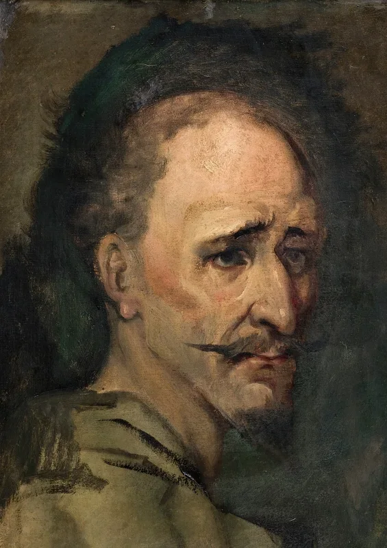Wilhelm Marstrand | Don Quixote – 1827 | Indrammet kunsttryk | Danmarks Guldalder