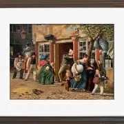 Wilhelm Marstrand – Umzugsszene 1831 | Giclée Kunstdruck gerahmt