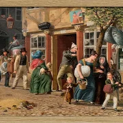 Wilhelm Marstrand – Umzugsszene 1831 | Giclée Kunstdruck gerahmt