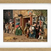 Wilhelm Marstrand – Umzugsszene 1831 | Giclée Kunstdruck gerahmt