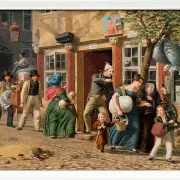 Wilhelm Marstrand – Umzugsszene 1831 | Giclée Kunstdruck gerahmt