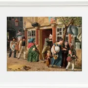 Wilhelm Marstrand – Umzugsszene 1831 | Giclée Kunstdruck gerahmt