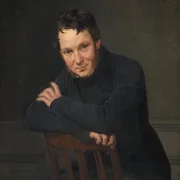 Wilhelm Marstrand | Gottlieb Bindesbøll, Danish Architect - 1834 | Indrammet kunsttryk | Danmarks Guldalder