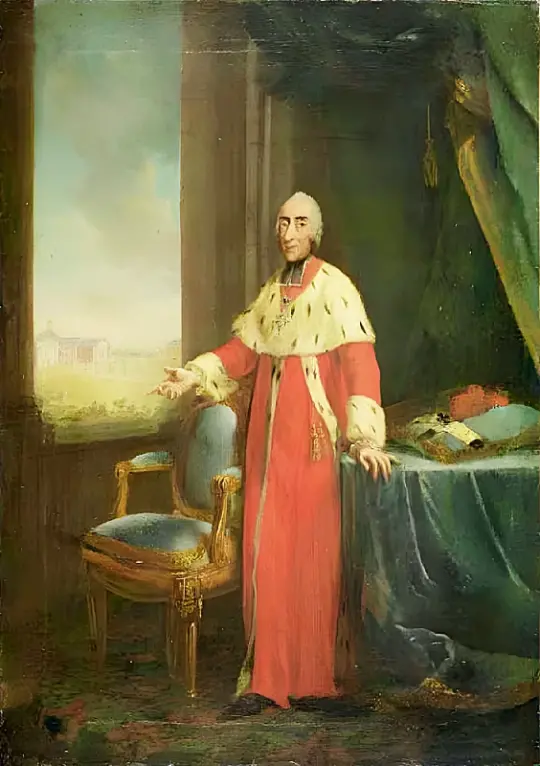 Wilhelm Tischbein | Kurfyrste Maximilian Friedrich af Königsegg-Rothenfels - 1778 | Indrammet kunsttryk | Klassicisme | formida