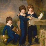 Wilhelm Tischbein – Die Kinder von Martin Anton Heckscher  1805 | Giclée Kunstdruck gerahmt