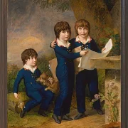 Wilhelm Tischbein – Die Kinder von Martin Anton Heckscher  1805 | Giclée Kunstdruck gerahmt