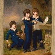Wilhelm Tischbein – Die Kinder von Martin Anton Heckscher  1805 | Giclée Kunstdruck gerahmt