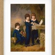 Wilhelm Tischbein – Die Kinder von Martin Anton Heckscher  1805 | Giclée Kunstdruck gerahmt