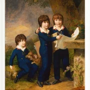 Wilhelm Tischbein – Die Kinder von Martin Anton Heckscher  1805 | Giclée Kunstdruck gerahmt