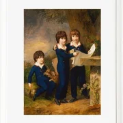 Wilhelm Tischbein – Die Kinder von Martin Anton Heckscher  1805 | Giclée Kunstdruck gerahmt