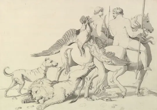 Wilhelm Tischbein | Menneskets styrke - 1760 | Indrammet kunsttryk | Klassicisme | formida