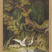 Wilhelm Tischbein – Eine Gans und ein Gänserich 1806 | Giclée Kunstdruck gerahmt