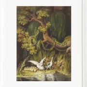 Wilhelm Tischbein – Eine Gans und ein Gänserich 1806 | Giclée Kunstdruck gerahmt