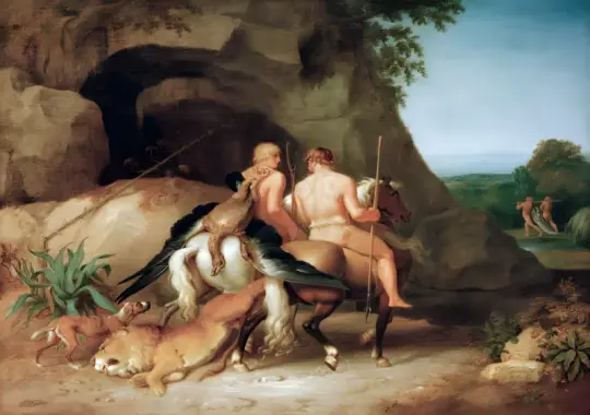 Wilhelm Tischbein | Castor og Pollux - 1787 | Indrammet kunsttryk | Klassicisme | formida