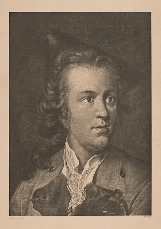 Wilhelm Tischbein | Gotthold Ephraim Lessing - 1765 | Indrammet kunsttryk | Klassicisme | formida