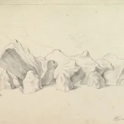 Wilhelm Tischbein | Ein prähistorischer Steinkreis auf einem Hügel – 1790 | Gerahmter Kunstdruck | Klassizismus | formida