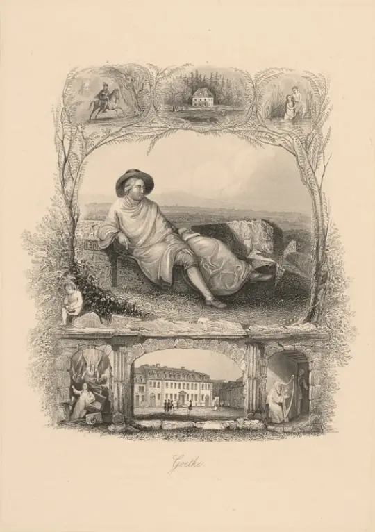 Wilhelm Tischbein | Goethe - 1787 | Indrammet kunsttryk | Klassicisme | formida