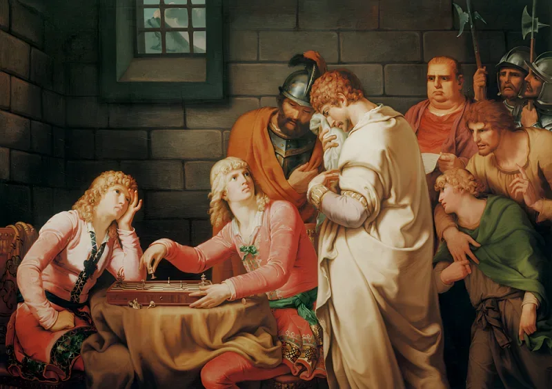 Wilhelm Tischbein | Konradin Todesurteil - 1784 | Gerahmter Kunstdruck | Klassizismus | formida
