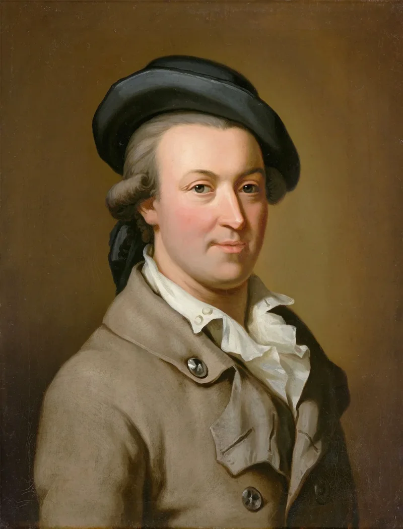 Wilhelm Tischbein – Porträt des Hans Jakob Irminger  1782 | Giclée Kunstdruck gerahmt