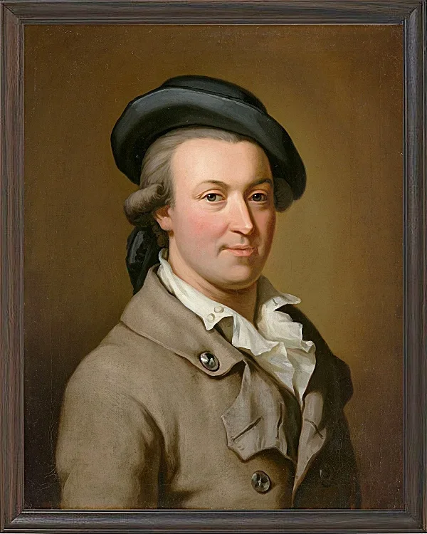Wilhelm Tischbein – Porträt des Hans Jakob Irminger  1782 | Giclée Kunstdruck gerahmt