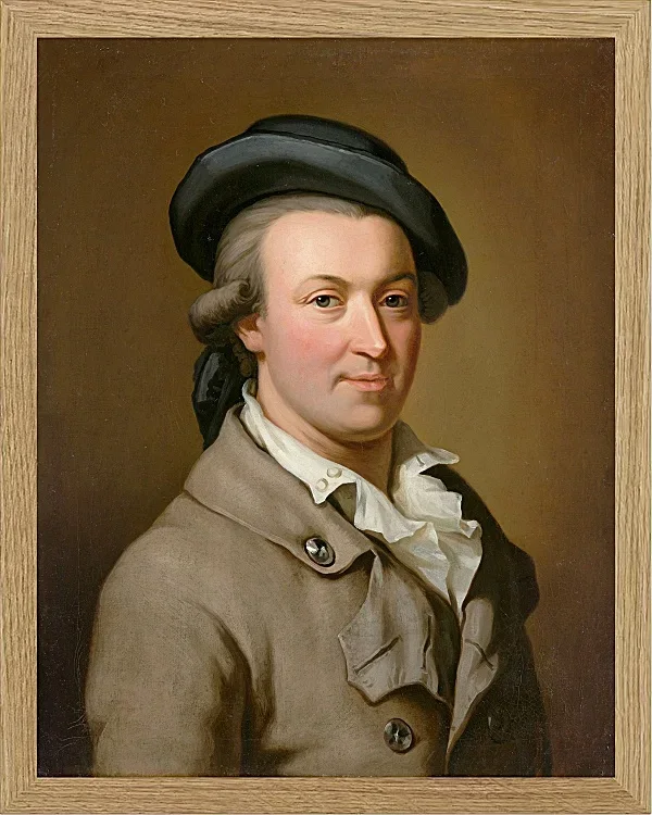 Wilhelm Tischbein – Porträt des Hans Jakob Irminger  1782 | Giclée Kunstdruck gerahmt