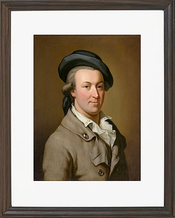 Wilhelm Tischbein – Porträt des Hans Jakob Irminger  1782 | Giclée Kunstdruck gerahmt