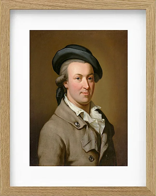 Wilhelm Tischbein – Porträt des Hans Jakob Irminger  1782 | Giclée Kunstdruck gerahmt