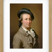 Wilhelm Tischbein – Porträt des Hans Jakob Irminger  1782 | Giclée Kunstdruck gerahmt