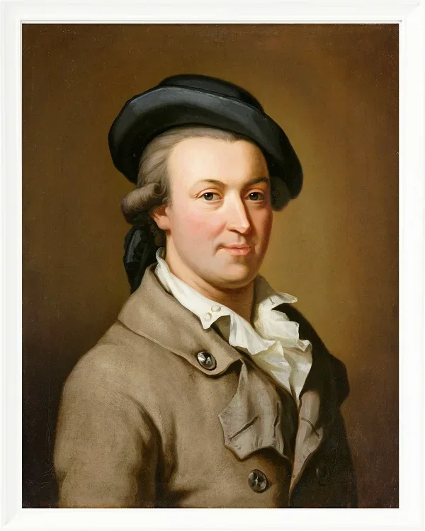 Wilhelm Tischbein – Porträt des Hans Jakob Irminger  1782 | Giclée Kunstdruck gerahmt