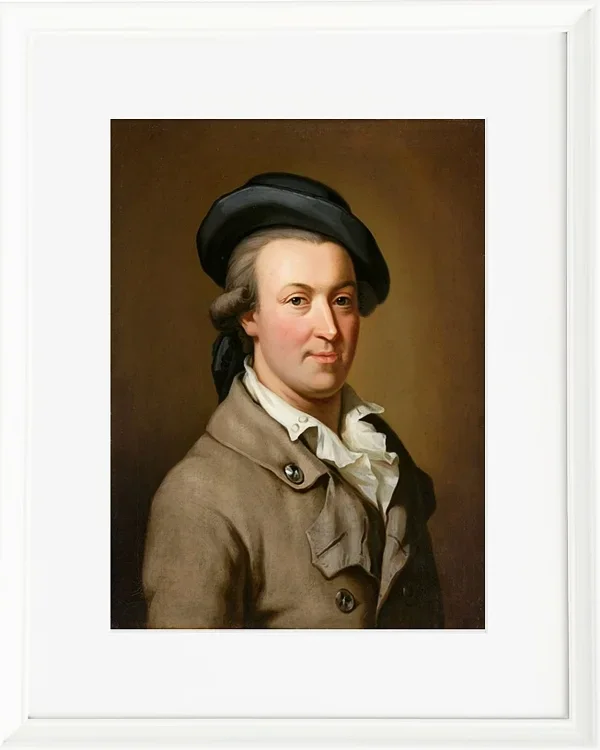 Wilhelm Tischbein – Porträt des Hans Jakob Irminger  1782 | Giclée Kunstdruck gerahmt