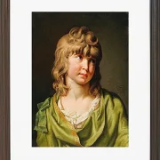 Wilhelm Tischbein – Porträt eines Jungen mit blonden Locken  1782 | Giclée Kunstdruck gerahmt