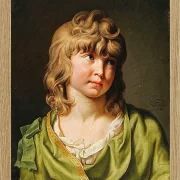 Wilhelm Tischbein – Porträt eines Jungen mit blonden Locken  1782 | Giclée Kunstdruck gerahmt