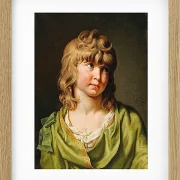 Wilhelm Tischbein – Porträt eines Jungen mit blonden Locken  1782 | Giclée Kunstdruck gerahmt