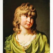 Wilhelm Tischbein – Porträt eines Jungen mit blonden Locken  1782 | Giclée Kunstdruck gerahmt