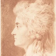 Wilhelm Tischbein – Profilporträt von Fräulein Wieling  1786 | Giclée Kunstdruck gerahmt