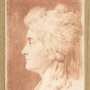 Wilhelm Tischbein – Profilporträt von Fräulein Wieling  1786 | Giclée Kunstdruck gerahmt